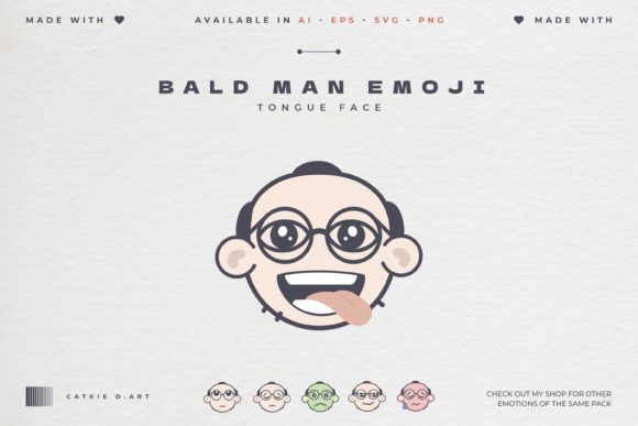 Bald Man Emoji - Tongue Face: A Designer’s Stitch Review