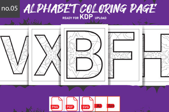 Reviewing the Alphabet Coloring Upper Mom SVG Bundle5