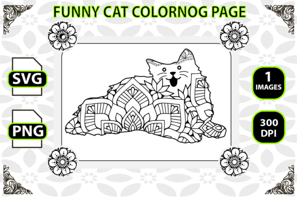 Reviewing the Funny Cat Coloring Page for KDP Use